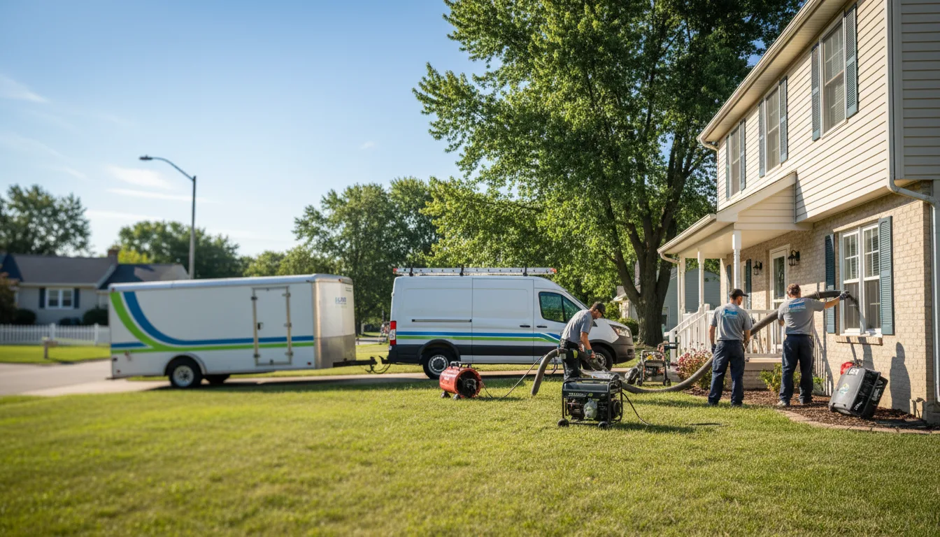 Flooded Basement Restoration And Cleanup With Repair in Melvin, IA near me